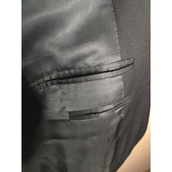 Corneliani Super 120's Extrafine Merino Wool Blazer Suit Jacket Sz 56 7L - Picture 3 of 7